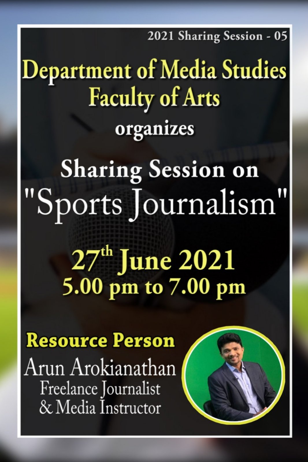 Read more about the article Sharing Session on ‘Sports Journalism’